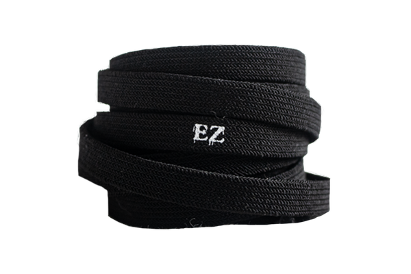 EZ Stretch slip on shoe laces, Elastic flat stretchy shoe laces, 63 in Length, Black - GoDpsMusic