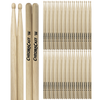 ChromaCast 2B USA Made Hickory Drumsticks Pair - Wood Tipped - Drum Sticks Tour Tested by Pro Drummers - Real American Hickory Wood - GoDpsMusic