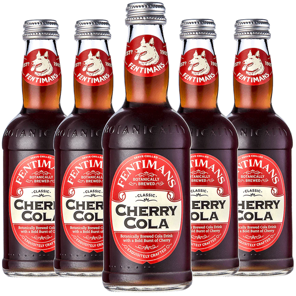 Fentimans Botanically Brewed Classic Cherry Cola Sparkling Soda, 9.3 fl oz Bottles – Premium Craft Soda/Mixer for Cocktails & Refreshing Drinks - GoDpsMusic