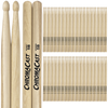 ChromaCast 5B USA Made Hickory Drumsticks Pair - Wood Tipped - Drum Sticks Tour Tested by Pro Drummers - Real American Hickory Wood - GoDpsMusic