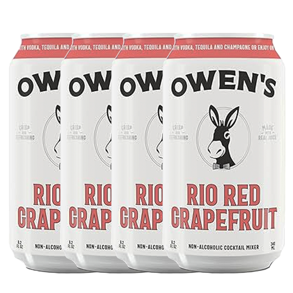Owen’s Craft Mixers Rio Red Grapefruit Handcrafted in the USA with Premium Ingredients Vegan & Gluten-Free Soda Mocktail and Cocktail Mixer