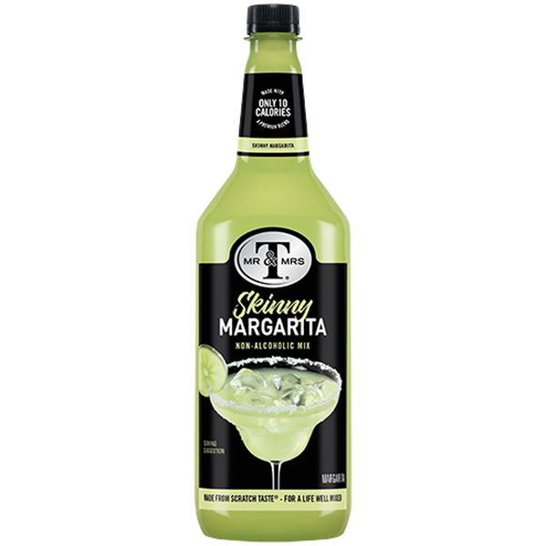 Mr & Mrs T Skinny Margarita, 1L Bottle, – Premium Cocktail Mixer for Margaritas, Ready to Use - GoDpsMusic