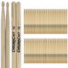 ChromaCast 7A USA Made Hickory Drumsticks Pair - Wood Tipped - Drum Sticks Tour Tested by Pro Drummers - Real American Hickory Wood - GoDpsMusic