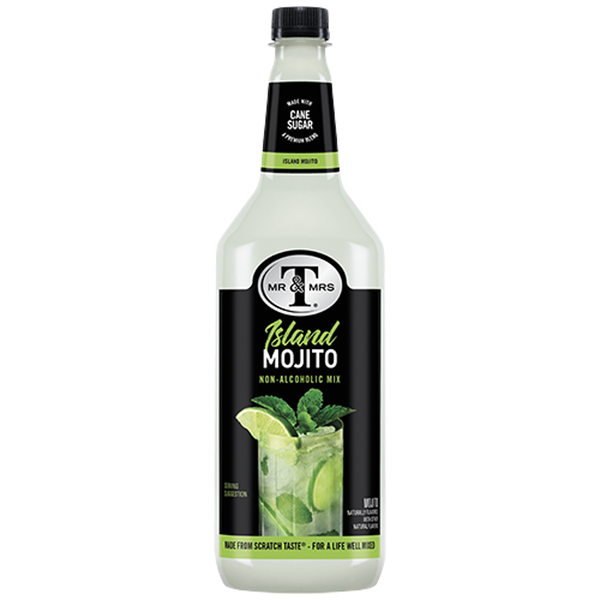 Mr & Mrs T Mojito Mix, 1L Bottle, – Premium Cocktail Mixer for Mojito Mix, Ready to Use - GoDpsMusic