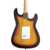 Sawtooth Left-Handed Sunburst ES Series Electric Guitar w/ Vanilla Cream Pickguard - Includes: Accessories, Amp & Gig Bag