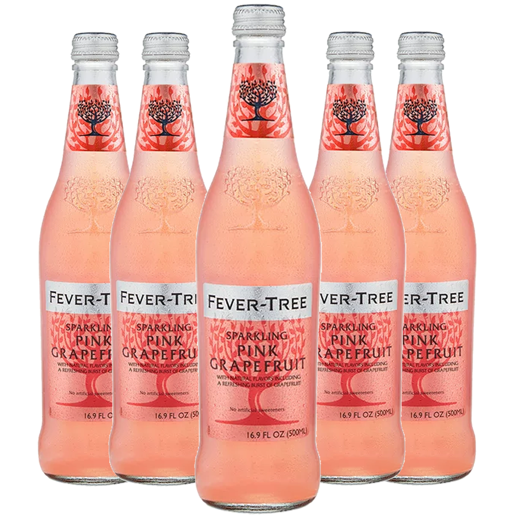 Fever Tree Sparkling Pink Grapefruit Soda - Premium Quality Mixer and Soda - Refreshing Beverage for Cocktails & Mocktails 500ml Bottle - GoDpsMusic