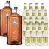 Clean Co Non-Alcoholic Whiskey Alternative 700ml Bottle - | with Premium Quality Fever Tree Sparkling Sicilian Lemonade