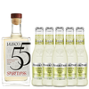 Spiritless Jalisco 55 Distilled Non-Alcoholic Tequila Bundle with Fever Tree Lemon Tonic Mix - Premium Zero-Proof Liquor Spirits for a Refreshing Experience - GoDpsMusic