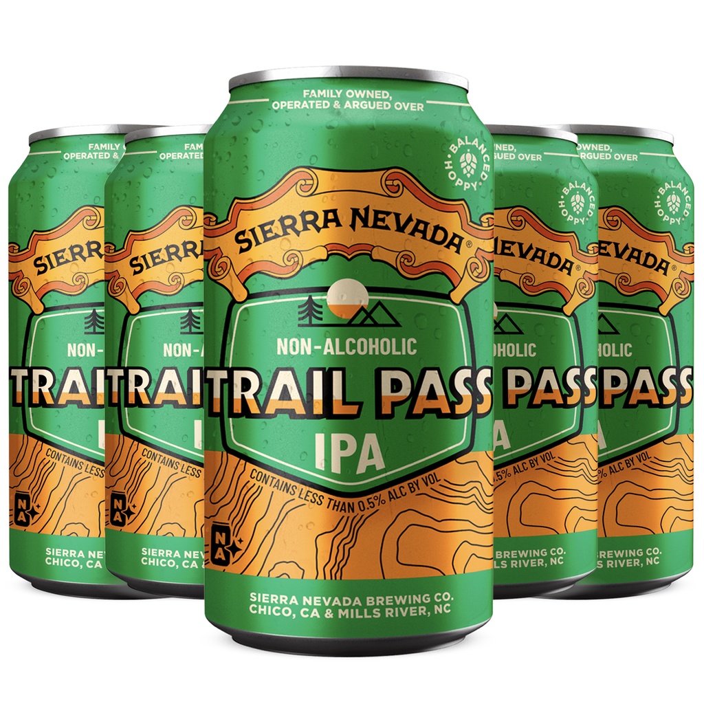 Sierra Nevada Trail Pass IPA Non-Alcoholic Beer - 12oz Cans - Delicious Dealcoholized Craft Brew - GoDpsMusic