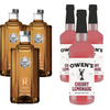 Clean Co Non-Alcoholic Rum Alternative 700ml Bottle | with Premium Quality Owens Cherry Lemonade 32OZ