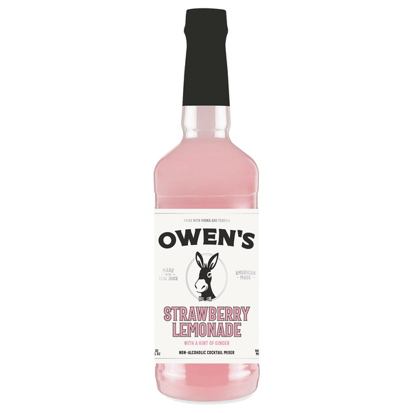 Owen’s Craft Mixers Live Nation Exclusive Strawberry Lemonade | Handcrafted in USA | Premium Ingredients | Vegan & Gluten-Free Soda Mocktail & Cocktail Mixer - GoDpsMusic