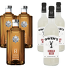 Clean Co Non-Alcoholic Rum Alternative 700ml Bottle | with Premium Quality Owens Ginger Beer 750ml