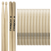 ChromaCast 2B USA Made Hickory Drumsticks Pair - Wood Tipped - Drum Sticks Tour Tested by Pro Drummers - Real American Hickory Wood - GoDpsMusic