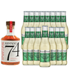 Spiritless Kentucky 74 Distilled Non-Alcoholic Whiskey Bundle with Fever Tree Ginger Ale  - Premium Zero-Proof Liquor Spirits for a Refreshing Experience - GoDpsMusic