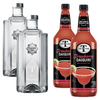 Clean Co Non-Alcoholic Tequila Alternative 700ml Bottle - | with Premium Quality Mr & Mrs T Strawberry Daiquiri, 1L Bottle