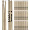 ChromaCast 5A USA Made Hickory Drumsticks Pair - Wood Tipped - Drum Sticks Tour Tested by Pro Drummers - Real American Hickory Wood - GoDpsMusic