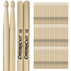 ChromaCast 5B USA Made Hickory Drumsticks Pair - Wood Tipped - Drum Sticks Tour Tested by Pro Drummers - Real American Hickory Wood - GoDpsMusic