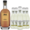 Nkd Distillery Whiskey with Fever Tree Light Ginger Beer Pack Alternative Premium Non-Alcoholic Spirit - Zero Alcohol - Perfect Bourbon & Coke or Manhattan Alcohol Free Substitute - GoDpsMusic