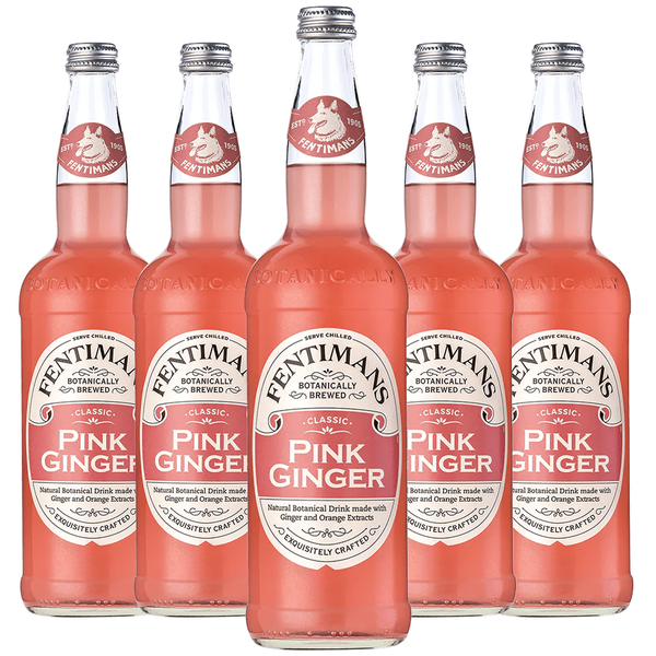 Fentimans Botanically Brewed Classic Pink Ginger Sparkling Soda, 9.3 fl oz Bottles – Premium Craft Soda/Mixer for Cocktails & Refreshing Drinks - GoDpsMusic