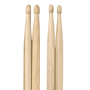 ChromaCast 2B & 5B USA Made Hickory Drumsticks Pair - Wood Tipped - Drum Sticks Tour Tested by Pro Drummers - Real American Hickory Wood - GoDpsMusic