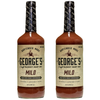 George’s Beverage Company Mild Bloody Mary Mix - 1L Bottle - Gluten Free, All Natural Mixer