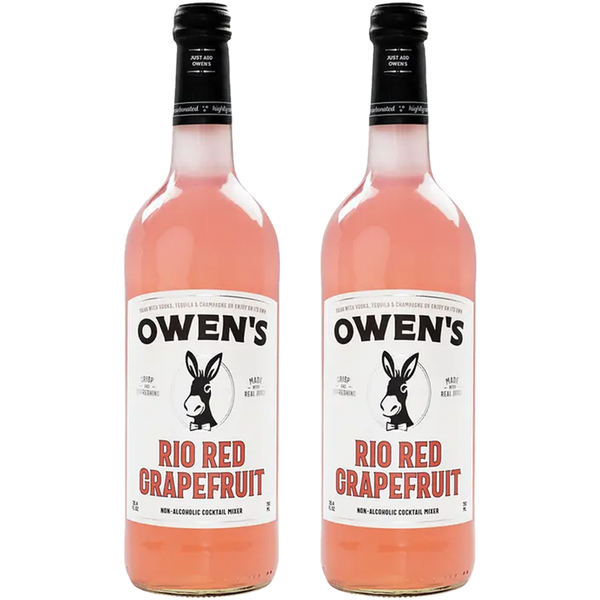 Owen’s Craft Mixers Rio Red Grapefruit Handcrafted in the USA with Premium Ingredients Vegan & Gluten-Free Soda Mocktail and Cocktail Mixer - GoDpsMusic