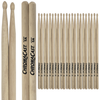 ChromaCast 5A USA Made Hickory Drumsticks Pair - Wood Tipped - Drum Sticks Tour Tested by Pro Drummers - Real American Hickory Wood - GoDpsMusic