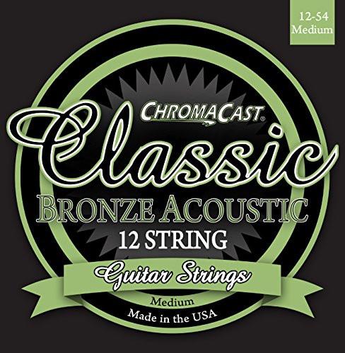 ChromaCast CC GS CB M 12 Classic Bronze Medium Gauge .012 .054 12 String Acoustic Guitar Strings