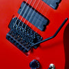 Sawtooth Americana Heritage HM724 Left Handed 7 String Electric Guitar with Fluence Pickups & Floyd Rose Original, Satin Red - GoDpsMusic