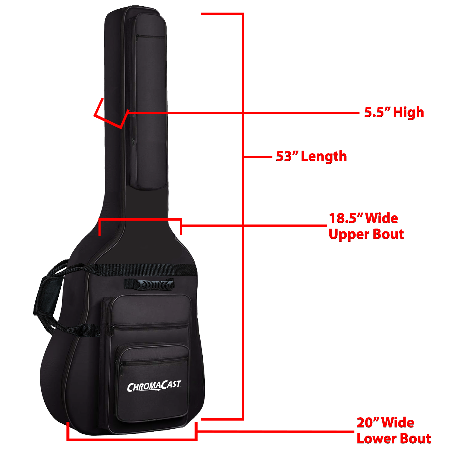 Guitar Cases For Acoustic Buy ChromaCast Acoustic Bass Guitar Gig