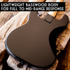 Sawtooth Left-Handed EP Series Electric Bass Guitar, Vintage Burst w/ Tortoise Pickguard - GoDpsMusic