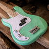 Sawtooth EP Series Electric Bass Guitar, Surf Green w/ Pearl Pickguard - GoDpsMusic