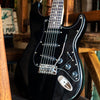 Sawtooth ES Series Left-Handed Electric Guitar, Black with Black Pickguard - GoDpsMusic