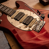 Sawtooth Left-Handed ES Hybrid Electric Guitar, Blood Red Sparkle, with Wilkinson Tremolo & ChromaCast Pro Series Gig Bag - GoDpsMusic