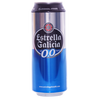 Estrella Galicia 0,0 Non-Alcoholic Beer 5 Pack, Made in Spain, 16oz/can, includes Phone/Tablet Holder & Beer/Pairing Recipes - GoDpsMusic