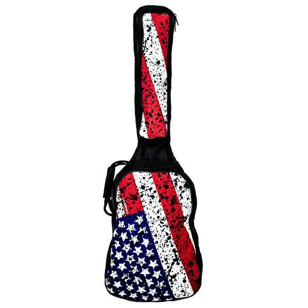ChromaCast USA Flag Graphic Multi-Pocket Bass Guitar Bag - GoDpsMusic