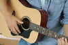 Sawtooth Left-Handed Acoustic Dreadnought Guitar w/ Custom Black Pickguard - Includes: Accessories and Gig Bag - GoDpsMusic
