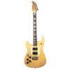 Sawtooth Left-Handed ES Hybrid Electric Guitar, Natural Flame Maple, with Wilkinson Tremolo & ChromaCast Pro Series Gig Bag - GoDpsMusic