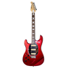 Sawtooth Left-Handed ES Hybrid Electric Guitar, Blood Red Sparkle, with Wilkinson Tremolo & ChromaCast Pro Series Gig Bag - GoDpsMusic