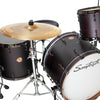 Sawtooth Hickory Series 22" Bass Drum, 4pc Shell Pack, Satin Dark Chocolate - GoDpsMusic