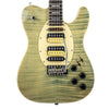 Sawtooth ET Hybrid Electric Guitar, Flame Maple Grass Stained Blue Jean, with Wilkinson Tremolo & ChromaCast Pro Series Gig Bag - GoDpsMusic