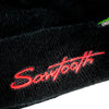 Sawtooth Black Double Layer Rib-Knit Crossland Cuff Beanie - GoDpsMusic