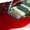 Sawtooth Left-Handed ES Hybrid Electric Guitar, Blood Red Sparkle, with Wilkinson Tremolo & ChromaCast Pro Series Gig Bag - GoDpsMusic