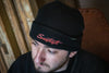 Sawtooth Black Double Layer Rib-Knit Crossland Cuff Beanie - GoDpsMusic