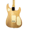 Sawtooth Left-Handed ES Hybrid Electric Guitar, Natural Flame Maple, with Wilkinson Tremolo & ChromaCast Pro Series Gig Bag - GoDpsMusic