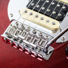 Sawtooth ES Hybrid Electric Guitar, Blood Red Sparkle, with Wilkinson Tremolo ChromaCast Pro Series Gig Bag - GoDpsMusic