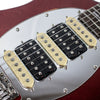 Sawtooth ES Hybrid Electric Guitar, Blood Red Sparkle, with Wilkinson Tremolo ChromaCast Pro Series Gig Bag - GoDpsMusic