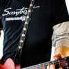 Sawtooth Distressed Nickel 1” Wide Leather Guitar Strap Hand Crafted in the U.S.A. - GoDpsMusic