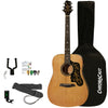 Sawtooth Acoustic Guitar Beginner w Custom Pickguard Design Bundle, Includes Tuner, Bag, Wall Hanger, Strap, Guitar Picks & Hundreds of Guitar Lessons - GoDpsMusic