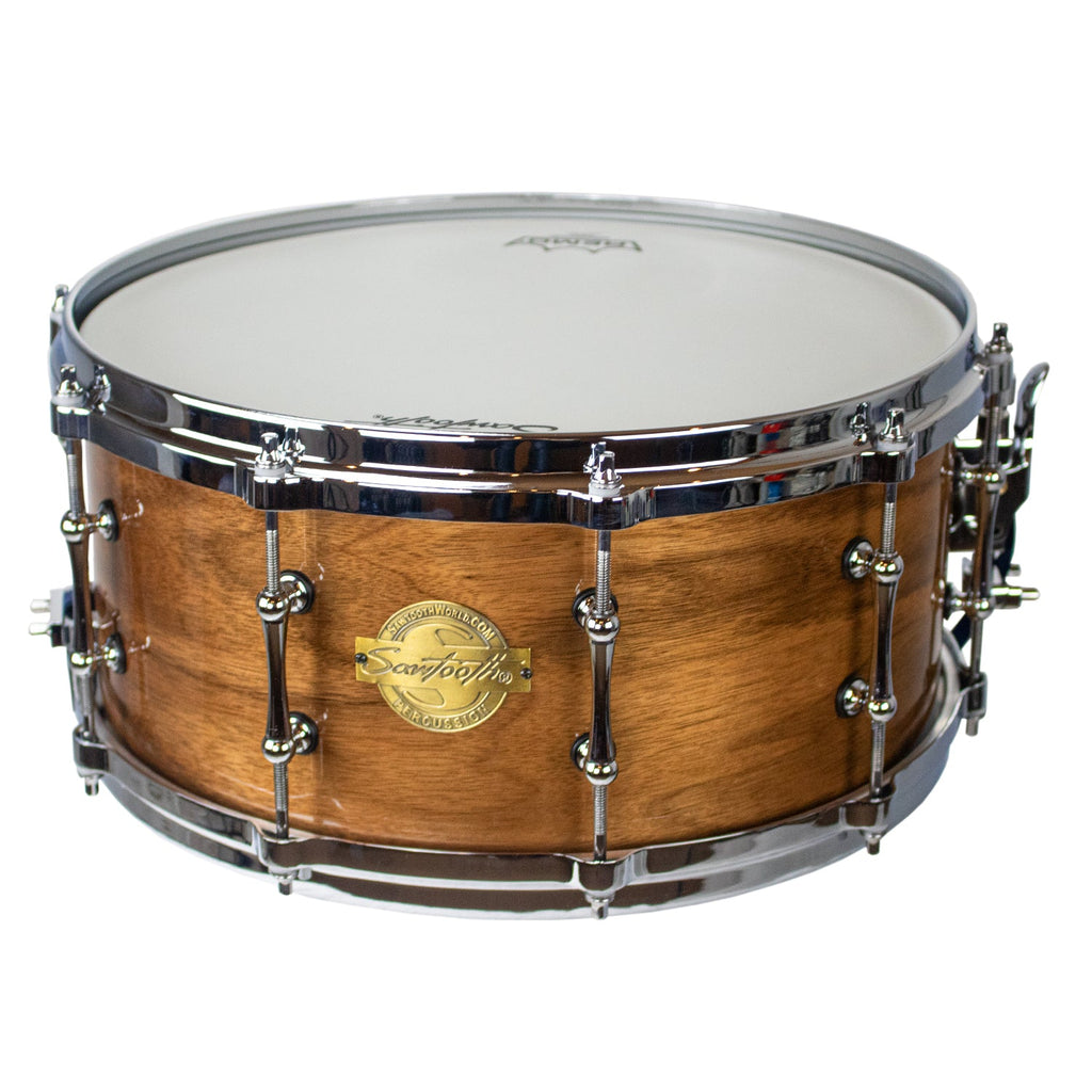 Sawtooth Hickory Natural Wood 14" x 6.5" Snare Drum - GoDpsMusic